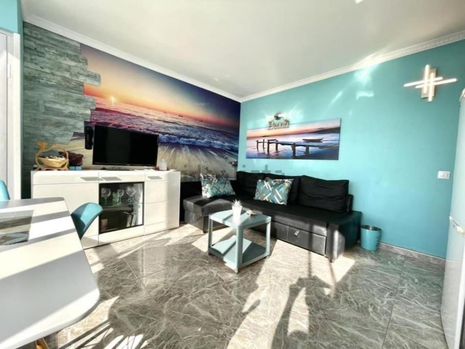 Traumhafte Wohnung Mit Panoramablick Und Pool Playa del Inglés Kültér fotó