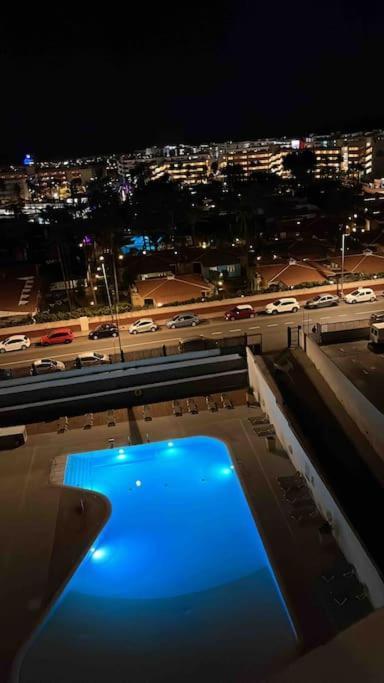 Traumhafte Wohnung Mit Panoramablick Und Pool Playa del Inglés Kültér fotó